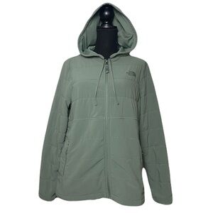 The North Face Mountain Sweatshirt Full Zip Hoodie Green Women's Large